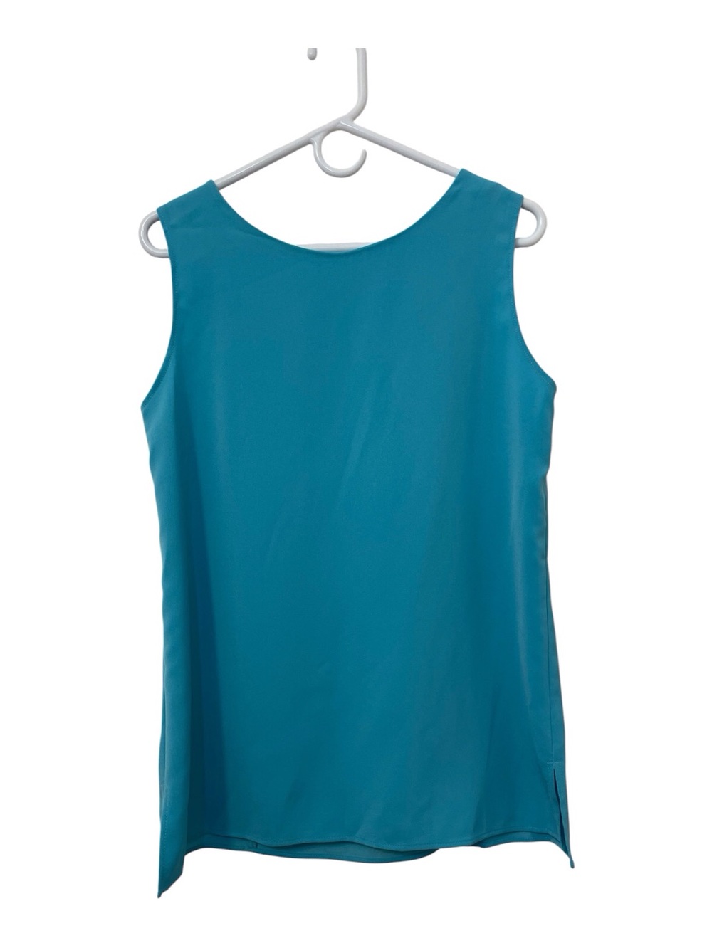 Women’s Teal Sleeveless A-Line Top, M - Picture 2 of 8